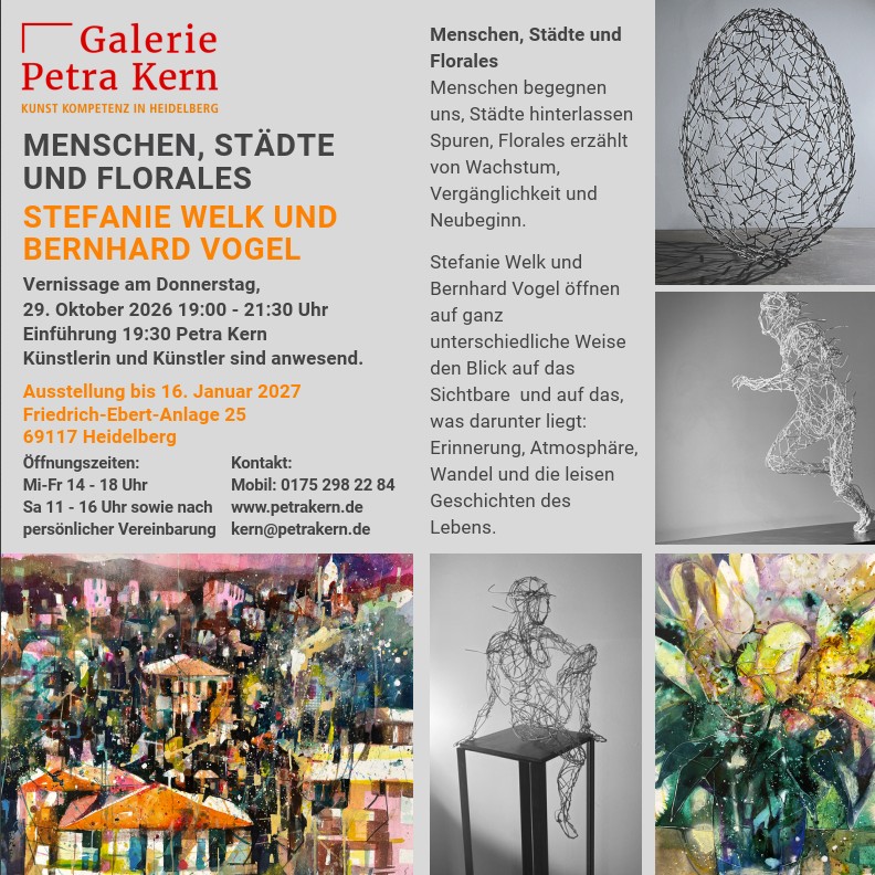 MENSCHEN, STÄDTE UND FLORALES STEFANIE WELK UND BERNHARD VOGEL