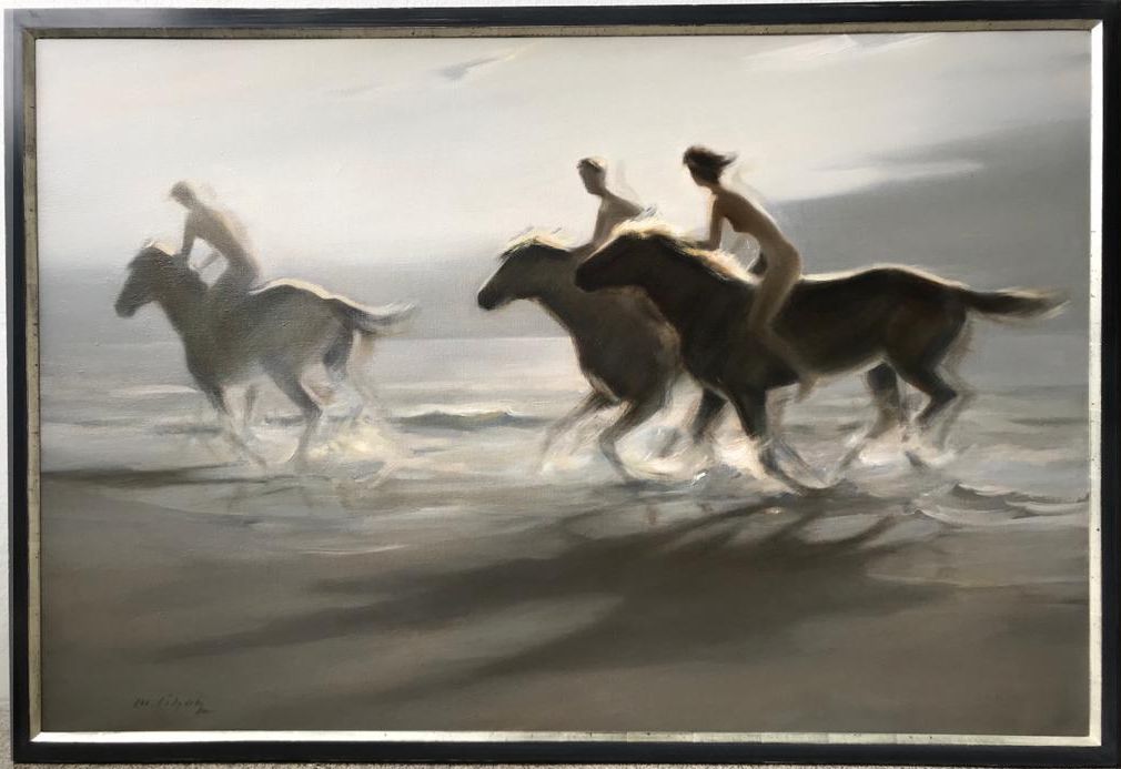 Reiterinnen am Strand